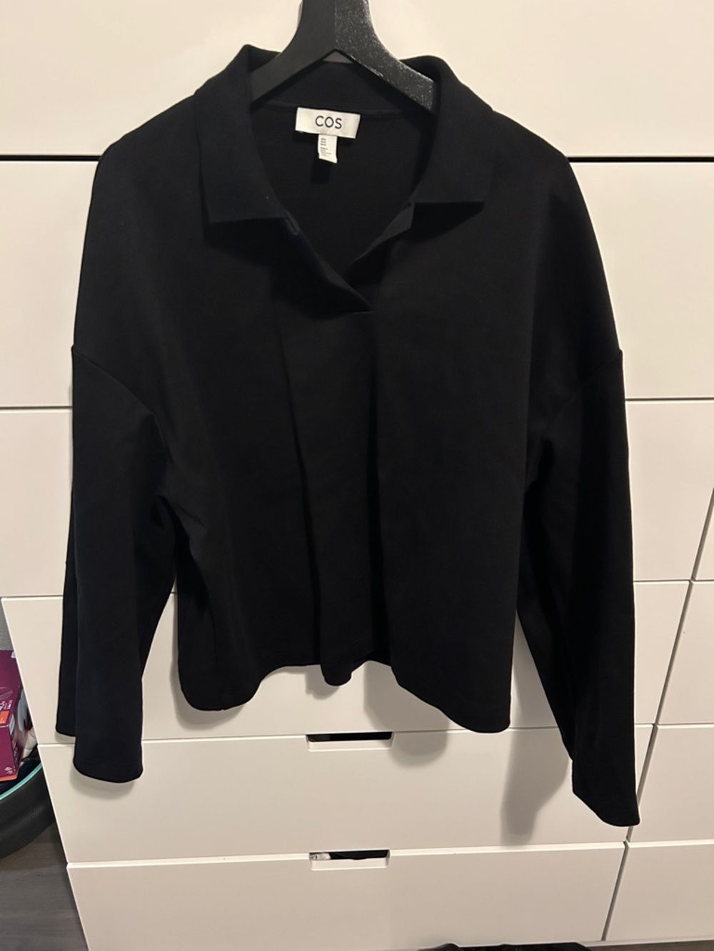 COS collared sweatshirt long sleeve